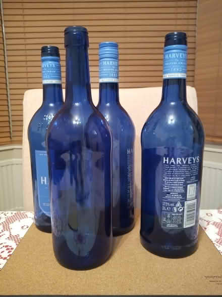 Photo of free Harveys empty blue bottles (Sale M33) #1
