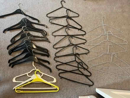 Photo of free 26 clothes hangers (Bermondsey SE16) #1