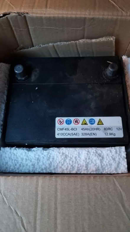 Photo of free Car battery CMF45-BCI 45Ah 70% health left (Aston S26) #1