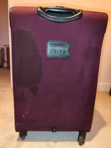 Photo of free Purple/Plum Tripp Softshell medium suitcase (Wilmslow SK9) #1
