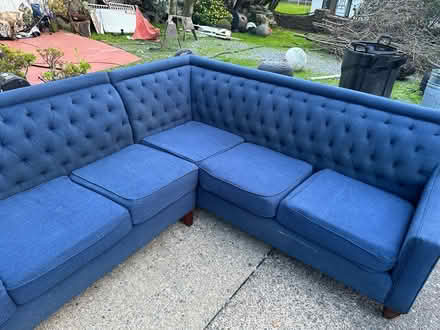 Photo of free Blue sectional couch (San rafael) #3