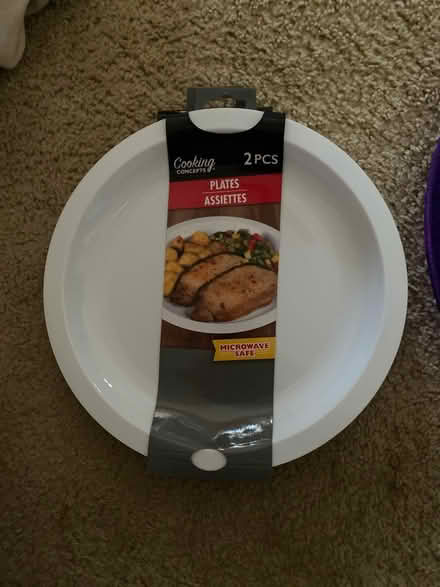 Photo of free Set of two plastic plates (Cary near Reedy Creek schools.) #1