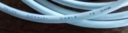 Photo of free Coaxial cable - white (North Dorking) #2