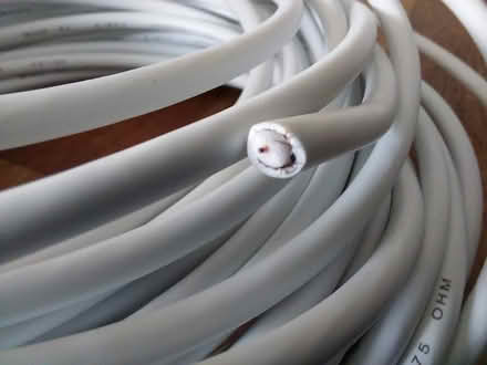 Photo of free Coaxial cable - white (North Dorking) #3