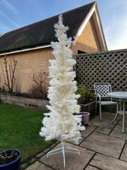 Photo of free 6 ft White Slim Christmas Tree (Oakham LE15) #3