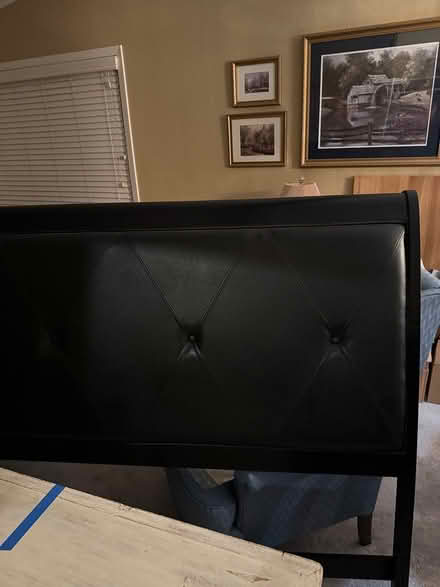 Photo of free Queen Leather Headboard and Frame (San Ramon) #2