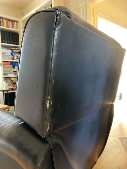 Photo of free Navy leather recliner (Presidio) #3