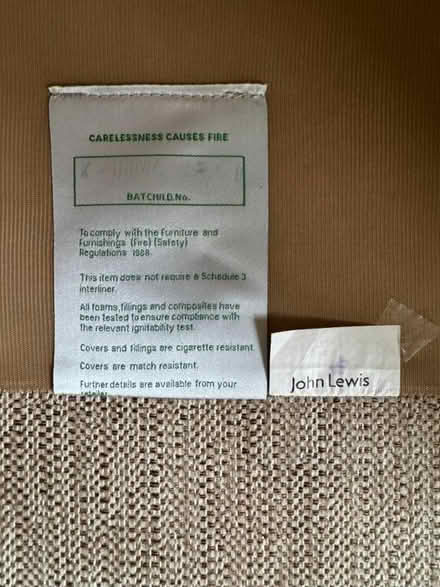 Photo of free John Lewis Sofa (Carshalton SM1) #3