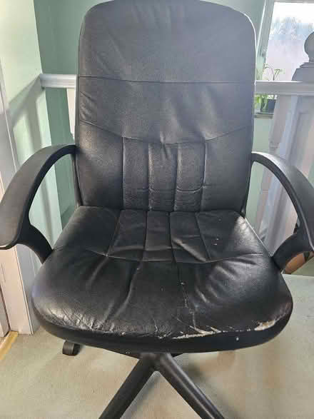 Photo of free Black Leather Chair (Paddington WA1) #1