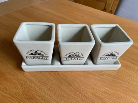 Photo of free Ceramic pots for herbs etc (BH13 Branksome Park) #1