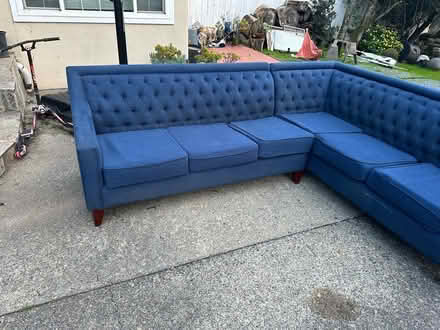 Photo of free Blue sectional couch (San rafael) #4