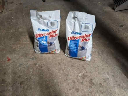 Photo of free 2 unopened 5kg bags of Mapei white tile grout mix (Malvern Wells WR14) #1
