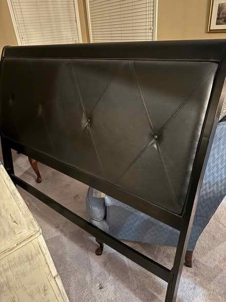 Photo of free Queen Leather Headboard and Frame (San Ramon) #1