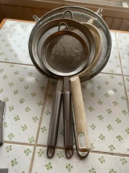 Photo of free 5 sieves (St Albans Hertfordshire) #1