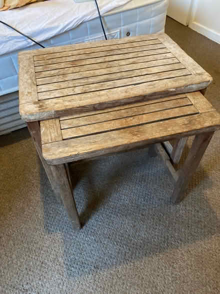 Photo of free 2 nesting tables (St Albans Hertfordshire) #1