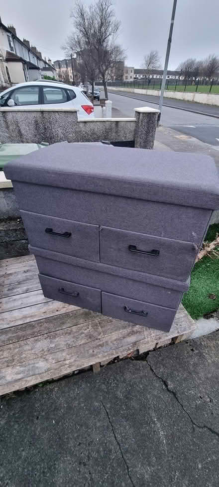 Photo of free 2 Hard fabric Ottomans (Crumlin) #4