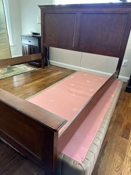 Photo of free King size bed frame + box springs (City of Fairfax) #4
