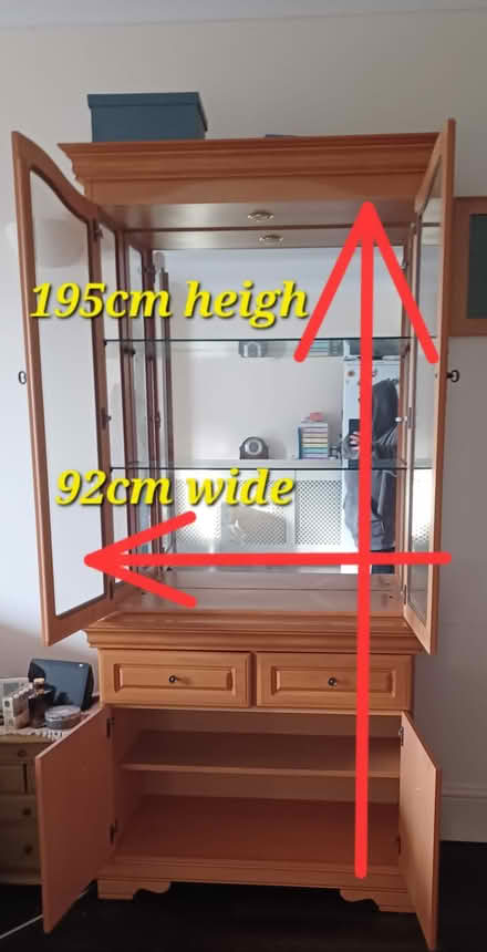 Photo of free Display cabinet with storage below (Wickford) #3