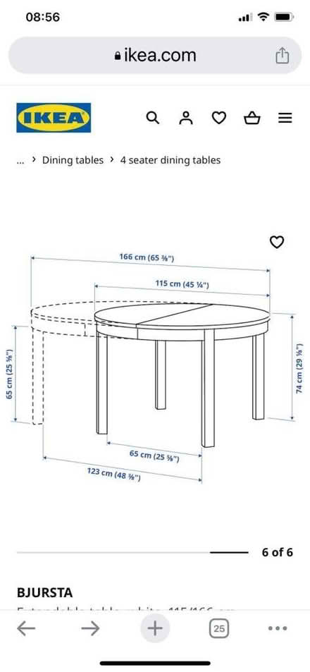 Photo of free Ikea bjursta dining table (RH1) #1