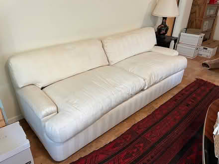 Photo of free Long white sofa (South Berkeley) #2