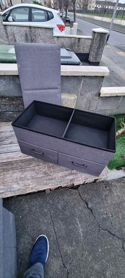 Photo of free 2 Hard fabric Ottomans (Crumlin) #2