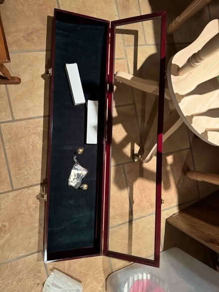 Photo of free Wood display case (North Alpharetta) #2