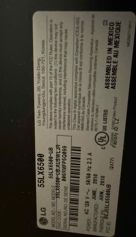 Photo of free LG Flat Screen TV (North Alpharetta) #3