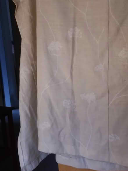 Photo of free Cream coloured patterned curtains (Harrogate HG1) #2