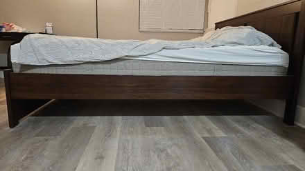Photo of free Queen Mattress & Bedframe (Newhall) #3