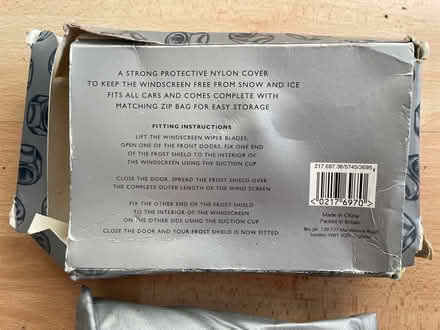 Photo of free Car Frost Shield (AB32 Westhill) #3
