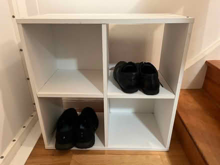 Photo of free 2x2 cube shelf white Laura James (Duffel House, Vauxhall) #3