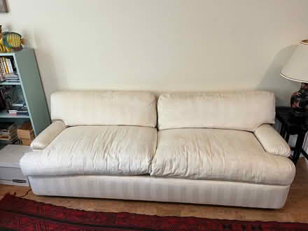 Photo of free Long white sofa (South Berkeley) #1