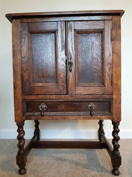 Photo of free Wooden cabinet (SK22 Hayfield) #1