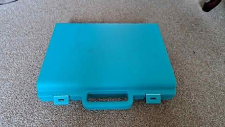 Photo of free Green/Blue plastic case (Abbeymead GL4) #1