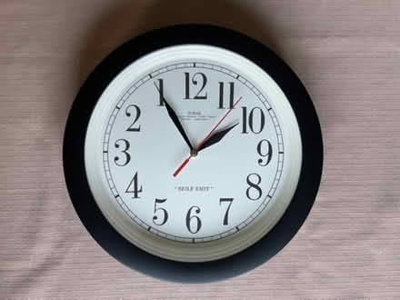 Photo of free For spares or repair - backwards wall clock (Emerson Valley MK4) #1