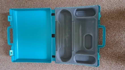 Photo of free Green/Blue plastic case (Abbeymead GL4) #2