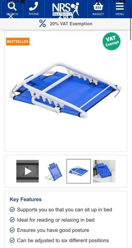 Photo of free Disability Aid - Back Rest (Galgate LA2) #3