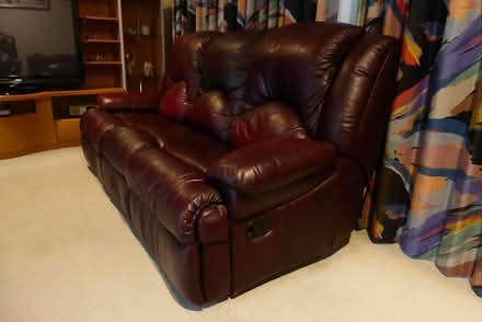 Photo of free Leather 3 Seater Couch (Hoppers Crossing) #2