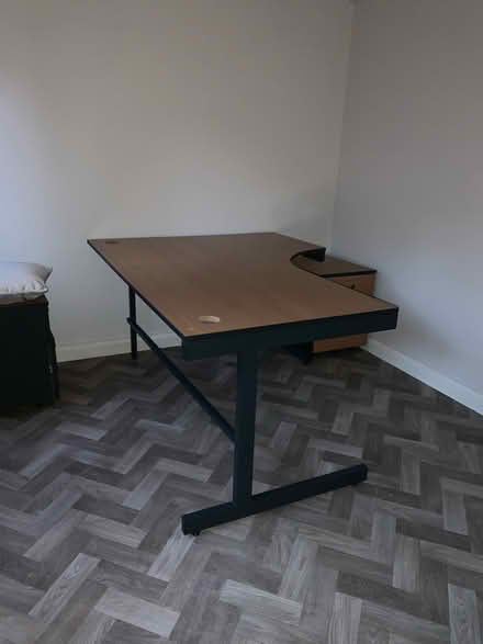 Photo of free Desk and Two File Cabinets (Ledsham) #1