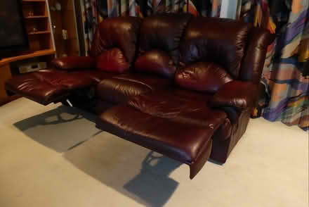 Photo of free Leather 3 Seater Couch (Hoppers Crossing) #3
