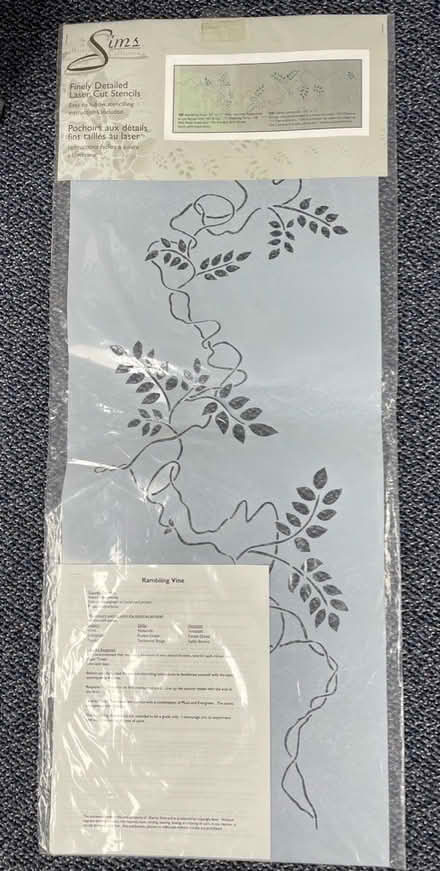 Photo of free Large Rambling Vine Stencil (Islington and 401) #1