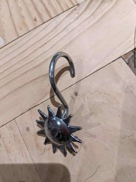 Photo of free Metal shower curtain hooks (Knighton LE2) #1