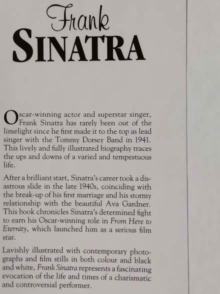 Photo of free 2 Frank Sinatra books (Bagshot GU19) #2