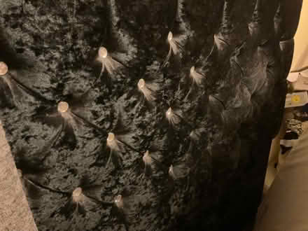 Photo of free Kingsize Crushed velvet headboard (South Ham RG22) #1