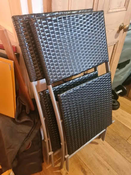 Photo of free Two black deckchairs (East Dulwich) #2