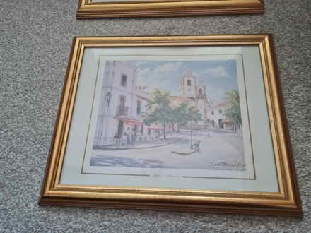 Photo of free Gold framed street scene painting (Reigate, RH2 9) #1