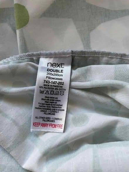 Photo of free Double duvet cover and 2 pillow slips (The Hockering GU22) #1