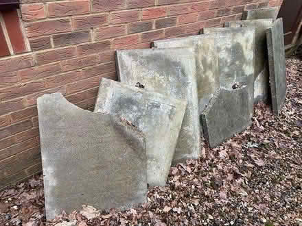 Photo of free 4x Paving slabs (concrete) (Brownswood, MK7) #1