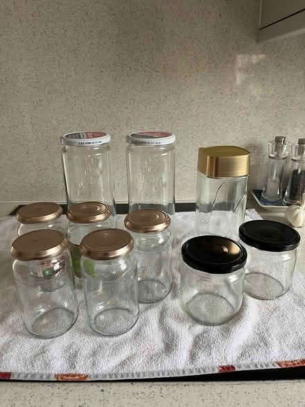 Photo of free Glass jars various sizes (Boothville NN3 6) #1