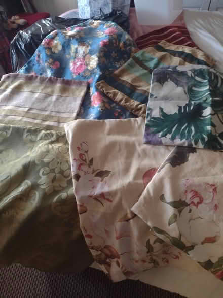 Photo of free Long curtains and cushion covers (Shard End B34) #3